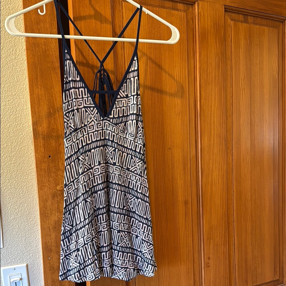 Black and White Geometric Pattern Dress